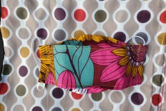 A 3-d face mask in floral Ankara fabric